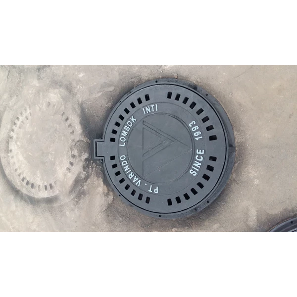 Manhole Cover Bulat dan cor logam