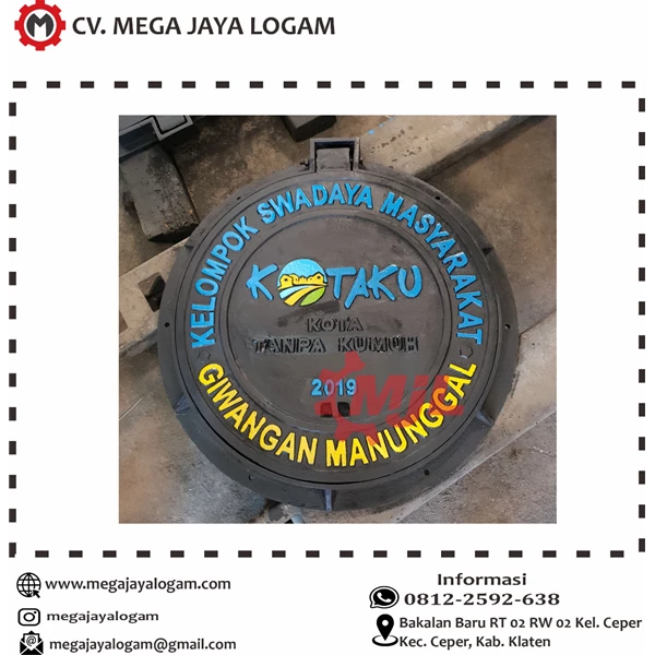 Manhole Cover Bulat Pabrikasi Indonesia